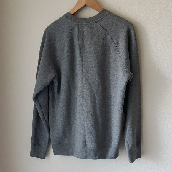 Brunette The Label Heather Grey 'Coffee Now Please' Sweatshirt Sz M/L NWT - Picture 6 of 15